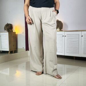 BlissClub High-Rise Wide-Leg Trouser For Women