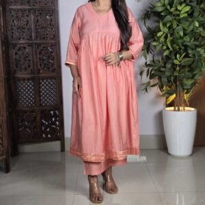 GoSriKi A-Line Kurta Palazzo Set for Women