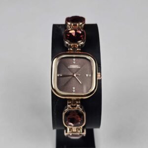 French Connection Square Dial Stone on Strap Analog Watch for Women
