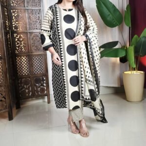 Klosia Printed Straight Kurta and Pant Set with Dupatta for Women