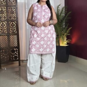 FIORRA Pure Cotton Straight Kurta with Farsi Salwar for Women