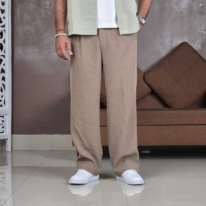 HIGHLANDER Wide Leg Mid-Rise Trousers for Men