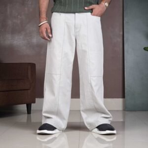 glitchez Wide Leg Cargos Trousers for Men