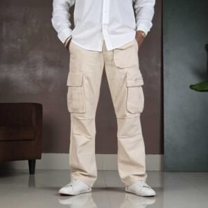 HIGHLANDER Solid Elasticated Carpenter Fit Cargo Pant