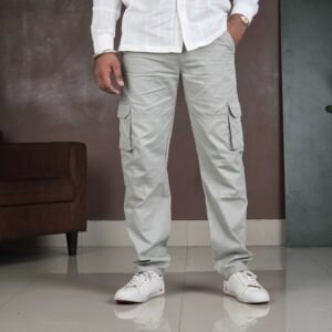 FABRIPPLE Cotton Loose Fit Cargo Trouser for Men
