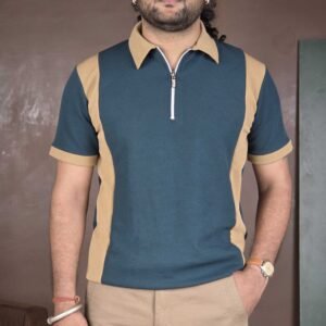 Try This Polo Neck Cotton Blend T-Shirt for Men