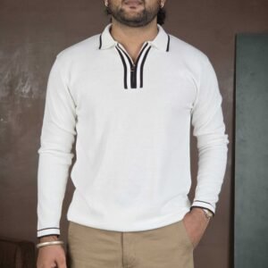 The Indian Garage Co. Polo Neck Cotton Blend T-Shirt for Men