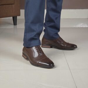 San Frissco Brown Formal Derby Shoes for Men