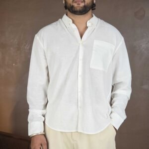 HERE&NOW Casual Linen Shirt for Men