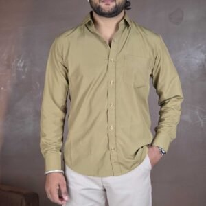 English Navy Slim Fit Solid Formal Shirt for Men