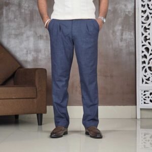 The Souled Store Straight Fit Super Flex Trouser for Men