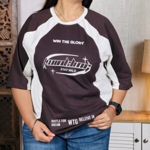 Bounce Back Apparels Printed Pure Cotton T-Shirt for Women