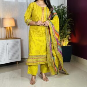 Libas Printed Cotton Straight Kurta