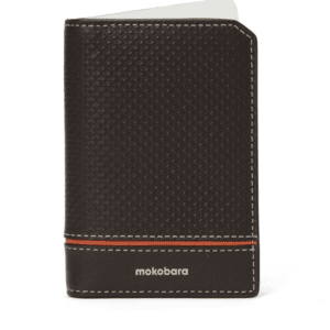 MOKOBARA Textured Leather Two Fold Wallet for Men