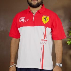 Crazymonk Charles Leclerc Polo Collar T-Shirt for Men