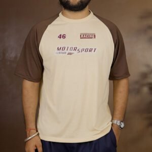 Leotude Printed Round Neck Oversized T-shirt for Men