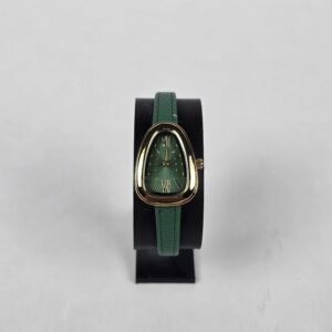 HAUTE SAUCE Green Leather Straps Analogue Watch for Women