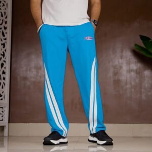 HIGHLANDER Striped Blue Track pant for Men
