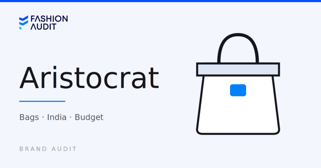 Aristocrat brand audit card by FashionAudit