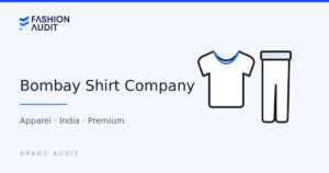 Bombay Shirt Company brand audit card by FashionAudit