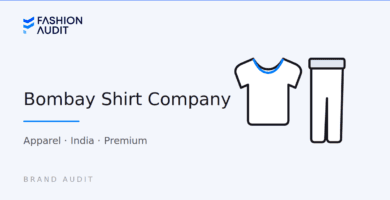 Bombay Shirt Company brand audit card by FashionAudit