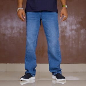 Mast & Harbour Straight Fit Mid-Rise Stretchable Jeans for Men