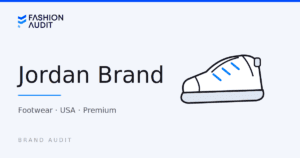 Jordan Brand brand audit card by FashionAudit