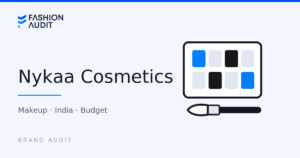 Nykaa Cosmetics brand audit card by FashionAudit