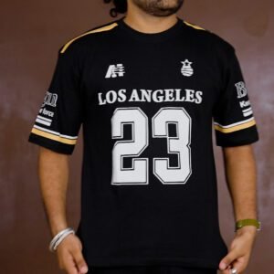 Force Printed Black T-shirt for Men