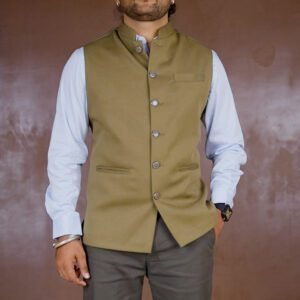 NATURE CRAFT Woven Nehru Jackets for Men