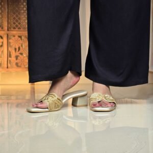 ERIDANI Nayan Embroidered Heels Sandal for Women