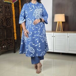 ANNI Designer Rayon Printed Kurta Set for Woman