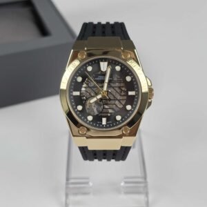 French Connection Skeleton Dial Automatic Motion Powered Watch for Men