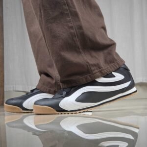 Campus RUSTLE PU Casual Black Sneakers for Men