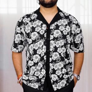 CAHOOT Floral Printed Cotton Casual Shirt for Men