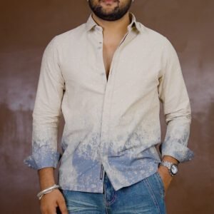 CAHOOT Regular Fit Placement Print Shirt for Men