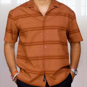 Highlander Chenille Yarn Dobby Textured Shirt for Men