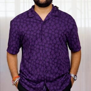 HIGHLANDER Self Design Relax Fit Shirt for Men
