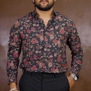 RARE RABBIT Floral Printed Casual Regular Fit Shirt for Men