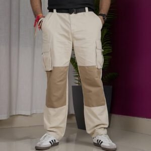 PRONK Colourblocked Cargo Pant for Men