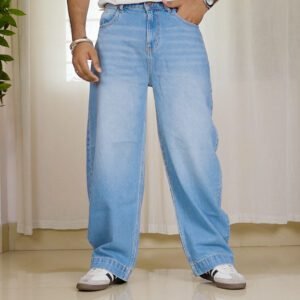 Off Duty India Low Distress Light Fade Jeans for Men