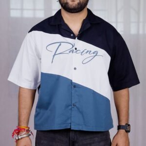 HIGHLANDER Boxy Colourblocked Casual Shirt for Men