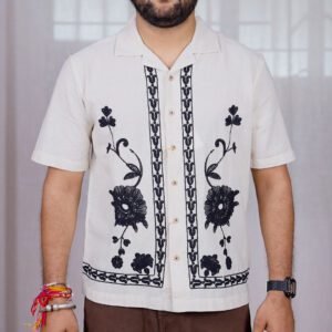 Powerlook Cotton Boxy Floral Casual Shirt for Men