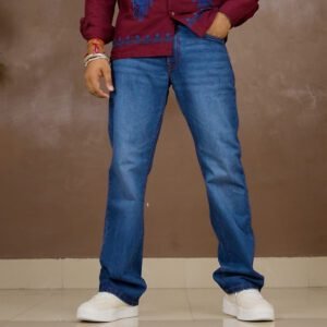 Red Tape Bootcut Mid-Rise Stretchable Jeans for Men