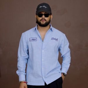 Powerlook Boxy Striped Casual Shirt for men