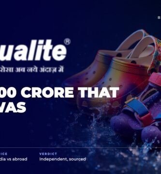 Aqualite brand audit by FashionAudit: Aqualite logo over waterproof colourful rain sandals and clogs with water splashes