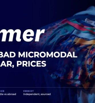 Bummer brand audit by FashionAudit: Bummer logo and the headline “Ahmedabad MicroModal Innerwear, Prices” over colourful printed boxer shorts and briefs fanned out on a bed