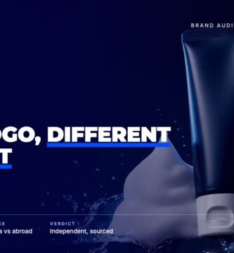 Clean & Clear brand audit by FashionAudit: Clean & Clear logo over a facial cleanser tube with white foam