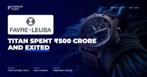 Favre Leuba brand audit by FashionAudit: Favre Leuba logo over a mountaineering tool watch on rope and rock