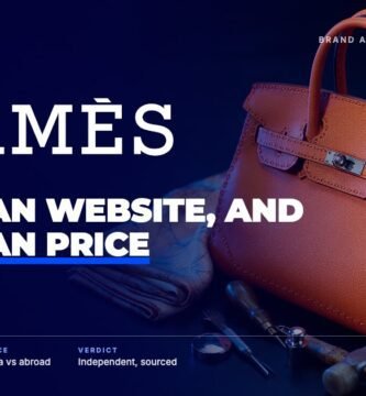 Hermes brand audit by FashionAudit: Hermes logo over a hand-stitched orange leather handbag in grained leather